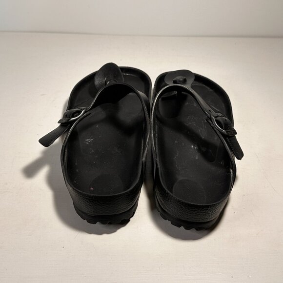 Birkenstock Gizeh EVA Black Rubber Sandals Women Size 9 - Picture 2 of 8